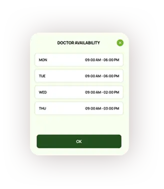 Check doctor Availaility